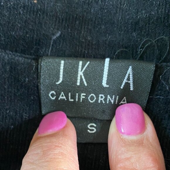 JKLA Womens Black Corduroy Pointed Collar Jacket Size S Outdoor Hiking Grunge - Picture 3 of 11